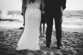Elopement on the beach in Southern California, Destination Weddings. Paris, France. Ceremony Time